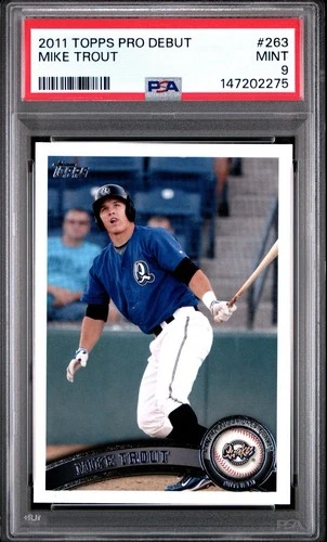 2011 Topps Pro Debut - #263 Mike Trout (RC) PSA 9
