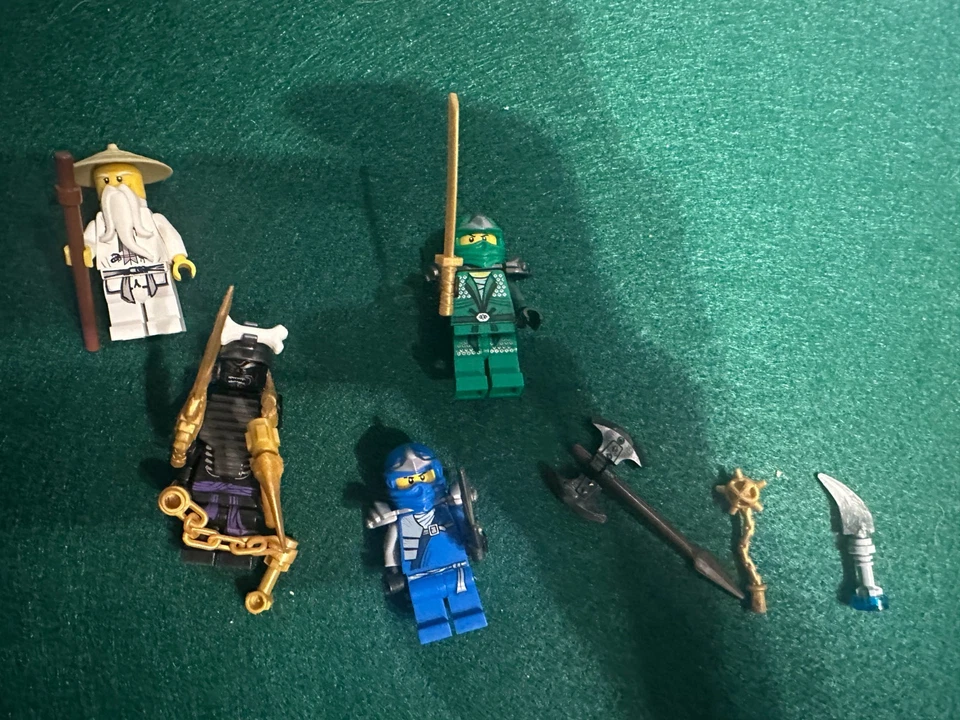 LEGO NINJAGO: Epic Dragon Battle (9450) - Caja + Manual, Sin serpientes, 4 piezas rotas Foto 3 de 4