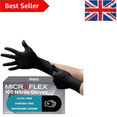 MicroFlex 93-852 XL Nitril Einweghandschuhe - lebensmittelecht & langlebig 100 Stück