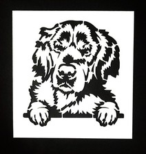 Golden Retriever Silhouette Reusable Stencil
