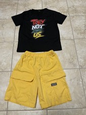 Boys Kids Summer Shorts Combat Cargo Pockets and T-Shirts Age 12 Years