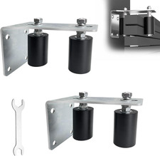 2 Pcs 3" Sliding Gate Rollers, Adjustable Gate Roller Guide, Hard Nylon Guider,