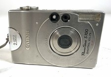 Canon PowerShot S100 Digital Camera 2.1MP Silver - No Charging Cable
