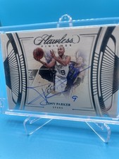 2023-24 Panini Flawless Finishes Tony Parker HOF (On Card Auto #02/25) #FF-TPK
