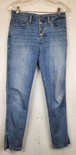 Levi's 721 Womens Jeans Size 28 Blue Denim Cotton 5-Pockets High-Rise Skinny Leg