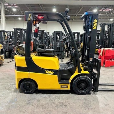 2020 Yale GLC050LX 5000lb Used Forklift Triple Mast Sideshift 7766 Hours