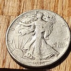 1945 Walking Liberty Half Dollar 50C Silver 0.9 Fine Business PHILA KM#142 500 — photo 3