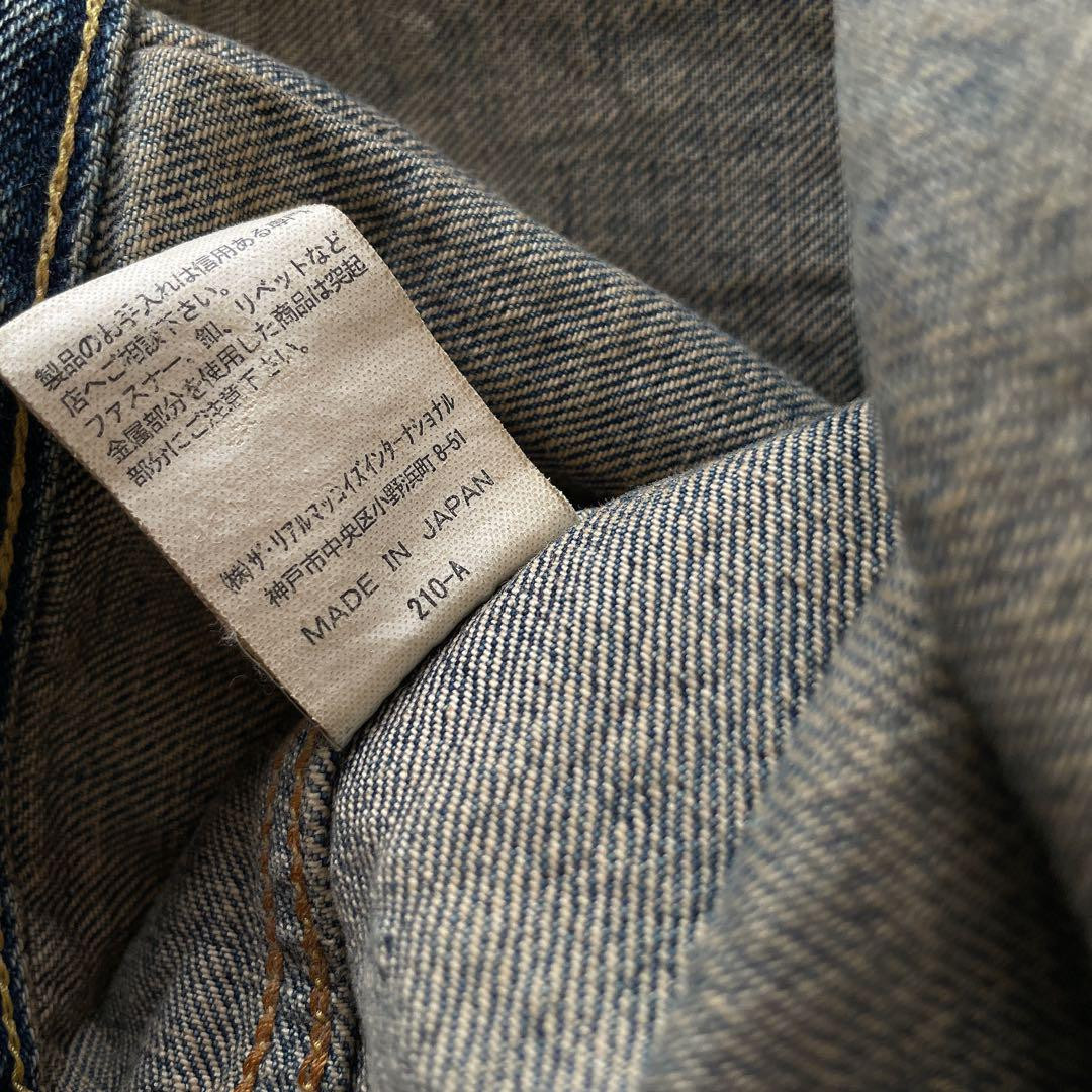 The REAL McCOY'S Lot.001Xxj Wash Age Processing 36 Men's #EB The REAL McCOY'S Lot.001Xxj Wash Age Processing 36 Men's #EB