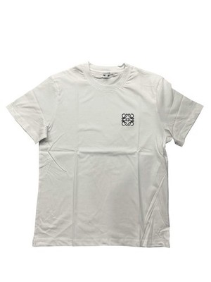 Loewe Anagram Embroidered T-Shirt White Black Logo | Men s Size Large | Pre-own