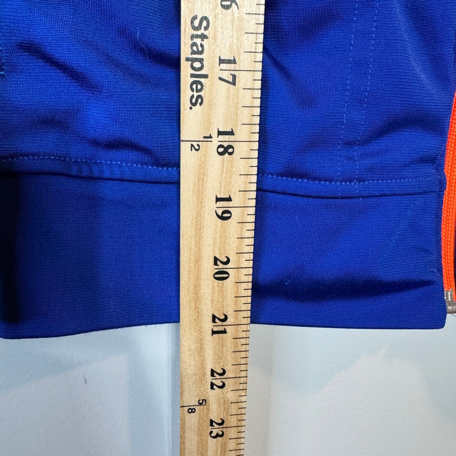 Under Armour Boys Track Jacket Blue Grey Orange Full Zip YSM Small Sportswear thumbnail 6