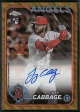 2024 Topps Chrome Trey Cabbage Auto #RA-TCA Rookie Gold Wave Refractor