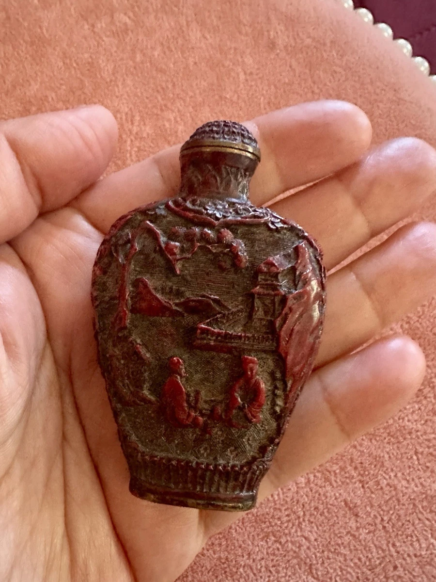 古董中国红色鼻烟壶1850-1899 | eBay