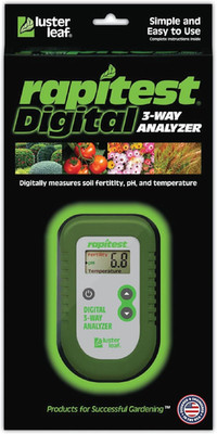 Fertility and Temperature Rapitest 1835 Digital 3 Way Analyzer for Soil Ph