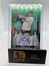 2025 Topps Finest - Auto #17/75 - Green - Nathaniel Lowe - Rangers 