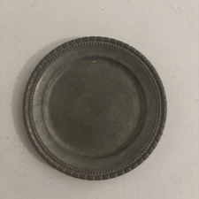 Vintage German Zinn Pewter Cigar / Cigarette Ashtray