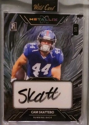 2025 Wild Card Metallix Cam Skattebo Megafractal Case Hit Auto 1/1