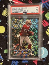 1998 Fleer Skybox Metal Universe Terrell Owens Precious Metal Gems PMG /50 PSA 7