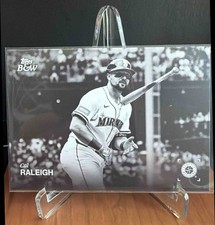 2025 Topps Black and White Cal Raleigh #25 Mariners