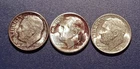 Toned Choice/Gem BU 1948-D,  1949-D & 1950-S Roosevelt Dimes (better dates)