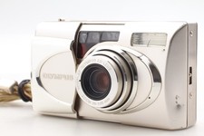 Near MINT OLYMPUS mju METAL Silver 35mm Point Shoot Film Camera From JAPAN