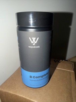 SEALED NEW Ways2Well B Complete VITAMINS Supplement Support 60 Ct