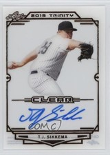 2019 Leaf Trinity Clear Auto TJ Sikkema #CA-TJS Auto 6o3
