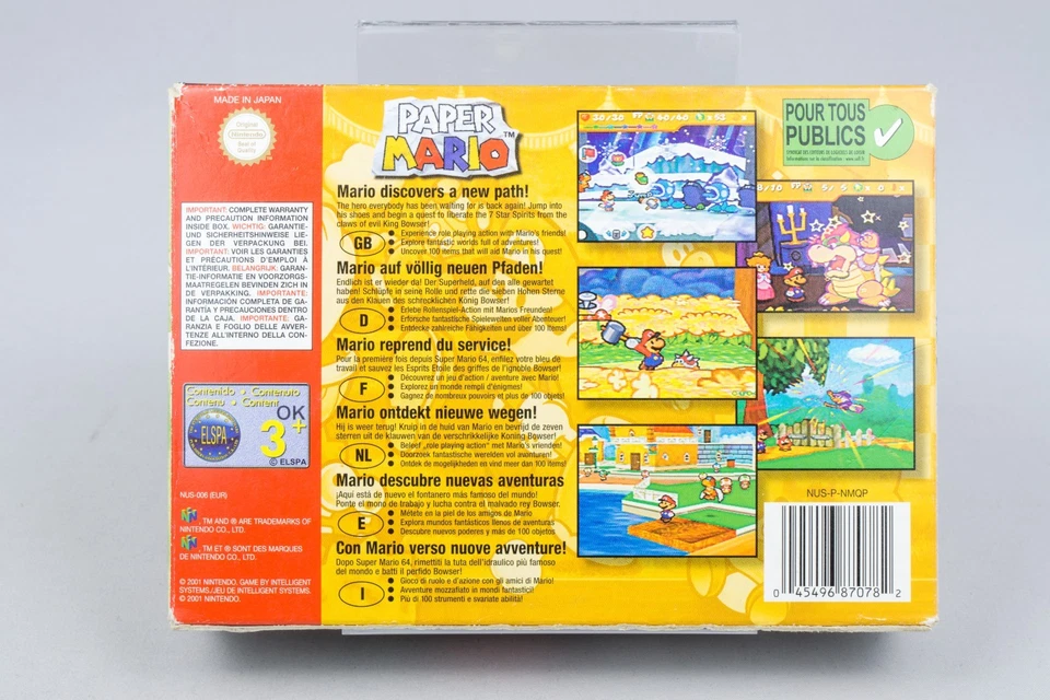 Nintendo 64 *Paper Mario* N64 OVP mit Anleitung - Bild 4 von 4