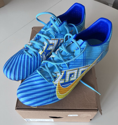 Nike Zoom Vapor 15 Academy Fußballschuhe Herren Stollen Rasen EUR 45.5 Blau/Gelb
