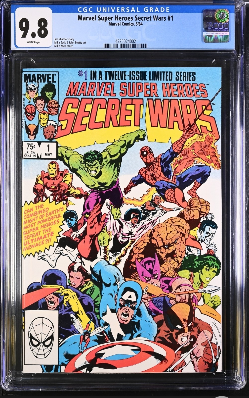 Marvel Super-Heroes Secret Wars #1 (U.K. Edition) Value - GoCollect