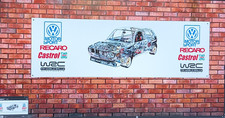 VW MK1 GTI Golf Mk1/A1, Typ 17 MOTOR SPORT WRC CUT AWAY PVC BANNER