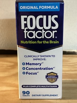 Focus Factor Nutrition for The Brain 90 Tablets Exp 07/2028 New In Box Authentic