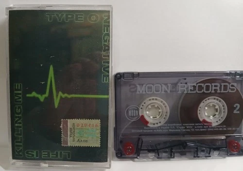 Type O Negative Life Is Killing Me 2003 Ukraine Licensed Cassette NM rarity