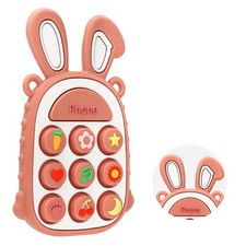 Teething Toys for Babies, BPA-Free Silicone Teether Toy for Infants, Cute Rab...