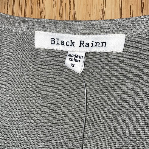 Black rain women’s extra large shirt BoHo green Hipster Fairy Core Feminine  - Picture 4 of 10