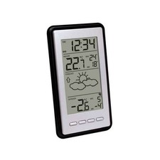 Technotrade WS9130 Wetterstation Funkuhr Snooze-Funktion Innen-/Außentemperatur