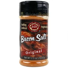 J&D's Original Bacon Salt 2.5oz All Natural Bacon Flavored Seasoning Spice Rub