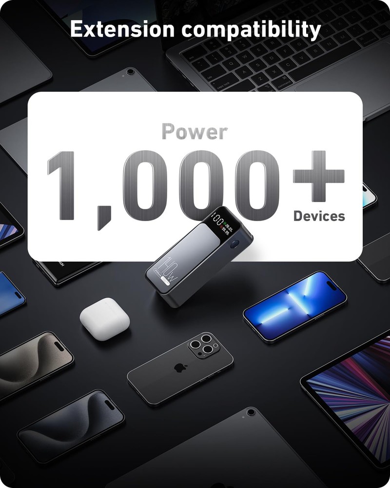 27000mAh 140W PD QC3 USB C Laptop Power Bank Fast Portable Charger