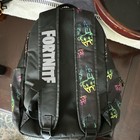 Fortnite Black Backpack Multicolor Llama Print Front Zip Pocket — photo 3