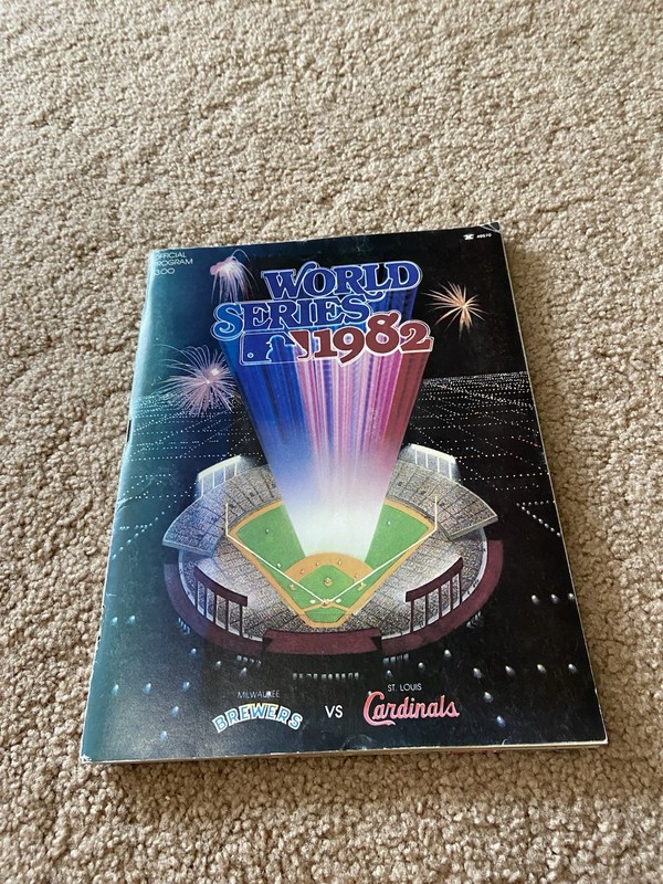 1982 World Series Official Program Milwaukee Brewers vs St. Louis Cardinals MLB