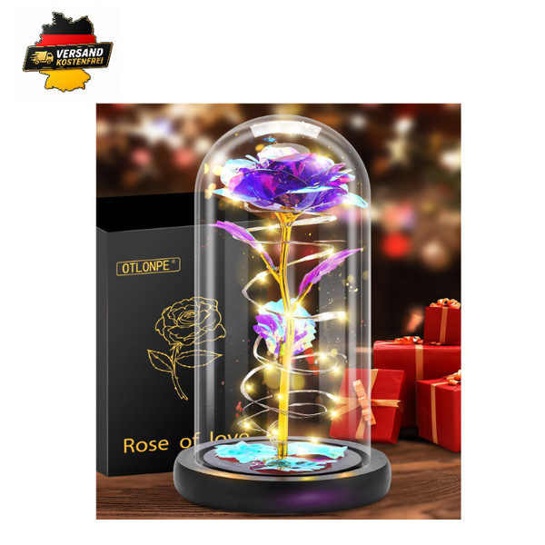 Personalisierte Ewige Rose Glas Geschenk FüR Frauen-image