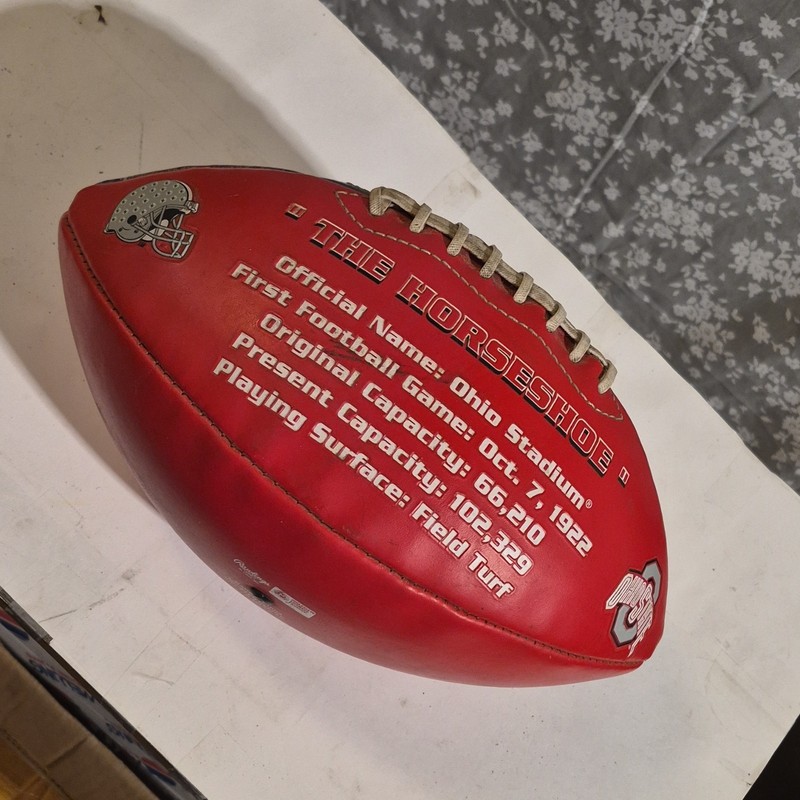 Rawlings Ohio State Buckeyes 7-Time National Champions Football. Good Condition