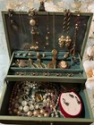 Vintage Estate Costume Jewelry Lot Retro Lucite Faux Pearl Cameo Etc Lot
