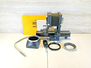 KONICA AUTO MACRO BELLOWS AR W/BOX AND MANUAL GOOD