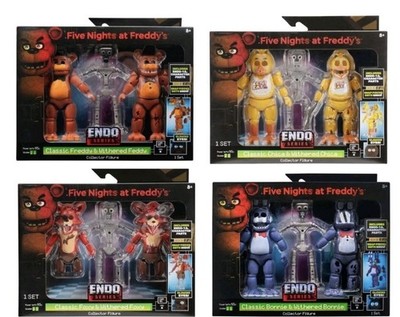 FNAF Five Nights At Freddys Jazwares Endo Series Bonnie Freddy Chica Foxy Set