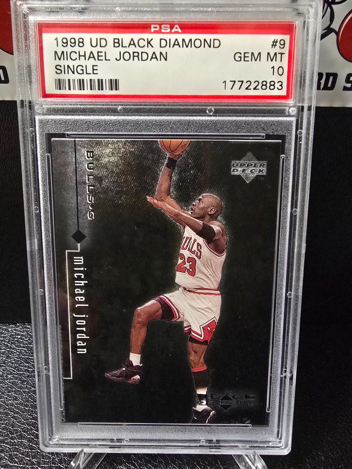 1998 UD Black Diamond Single MICHAEL JORDAN #9 PSA 10 GEM MINT