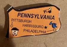 Pennsylvania  REPLACEMENT STATE Small World Toys Wooden U.S.A. Map 1994 Puzzle