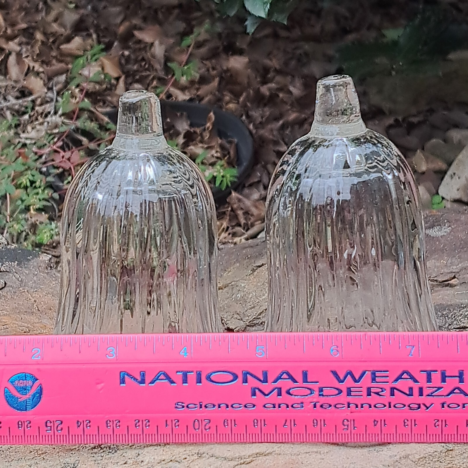 HomeCo Votive Cup Candle Holder Set Royal Ribbed Vertical Clear Glass 4.75"