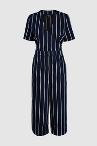 next navy stripe jumpsuit