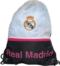 Real Madrid C.F. Authentic Official Licensed Soccer Cinch Bag (Medium, Real M...