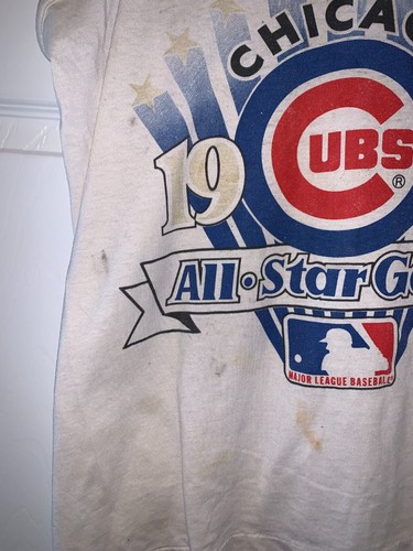 VINTAGE 1990'S ALL-STAR GAME CHICAGO CUBS TANK TOP XL MADE IN USA - Picture 3 of 8